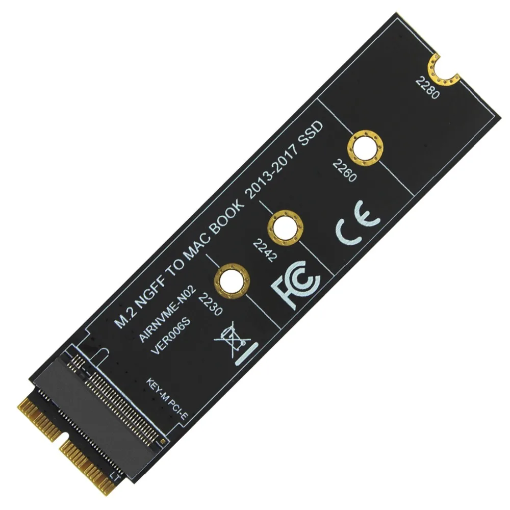 M key M.2 NGFF PCIe AHCI M2 SSD адаптер для 2230-2280 SSD адаптер для 2013 MACBOOK Air A1465 A1466 Pro A1398