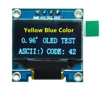 

0.96 inch Yellow Blue OLED Module 3.0-5.5V 12864 IIC Interface 4Pin supply all data