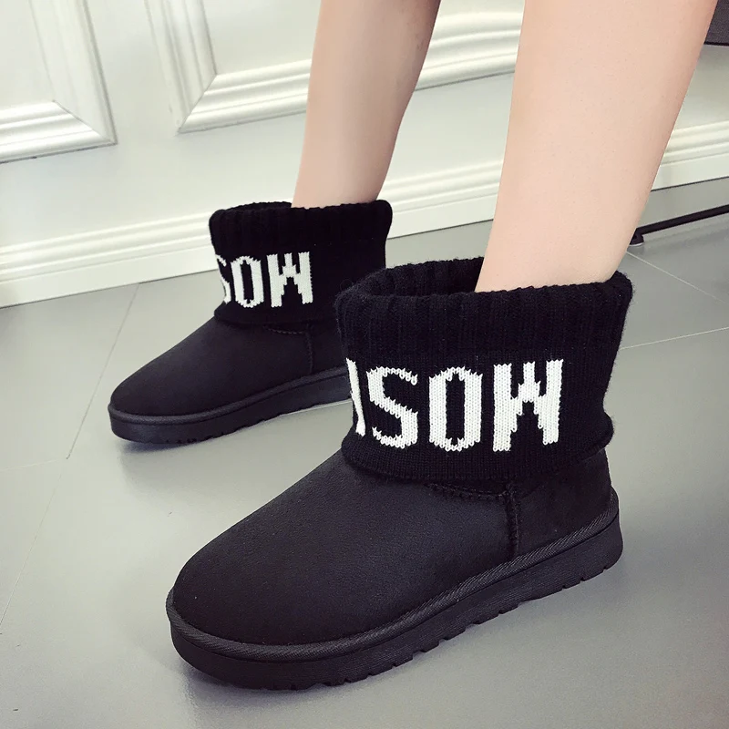 

ZIMNIE Woman Boots Winter Suede Shoes Women Snow Boots Platform Keep Warm Ankle Winter Boots With Thick Fur Heels Botas Mujer