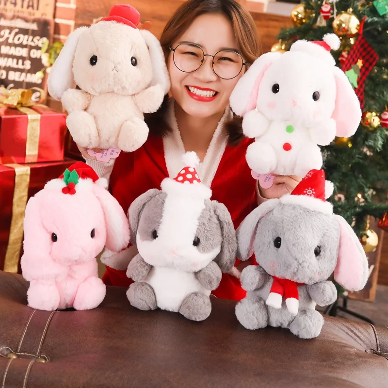 

High quality big ear rabbit plush toy rabbit, soft Rabbit plush animal toy is a birthday gift for baby children