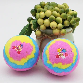 

1pc Bath Salt Body Essential Oil Bath Ball Bubble Bath Bombs Ball Lavender Rose Flavor Aromatherapy Type Bath Salt Bombs 100g