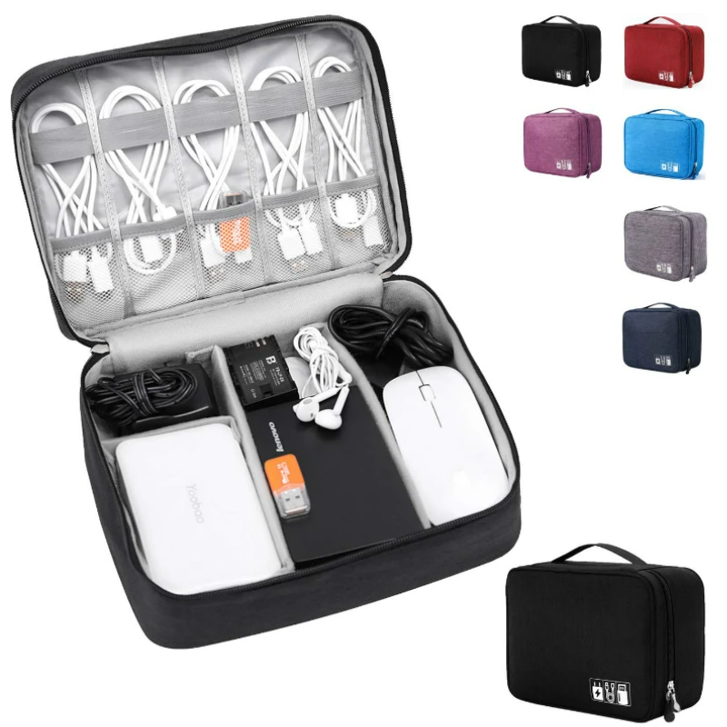 Digital Storage Bag Cable Organizer Hard Disk Bag Power Bank Bags Switch Mobile Speaker Bag U Disk Waterproof Organizer Case