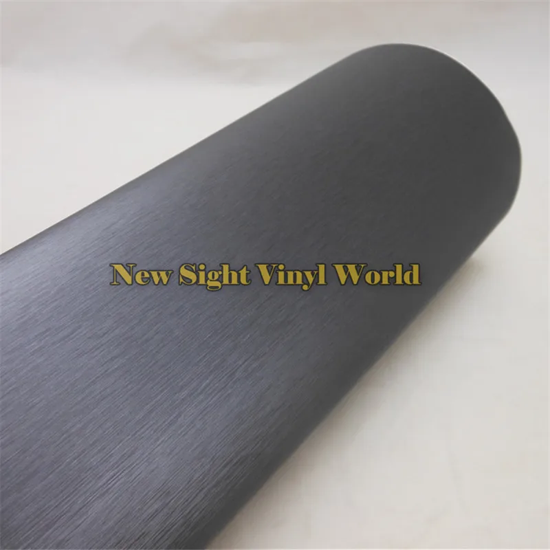 Высококачественная темно-серая матовая стальная Виниловая пленка для оклейки автомобиля без пузырей Размер: 1,52*30 м/рулон