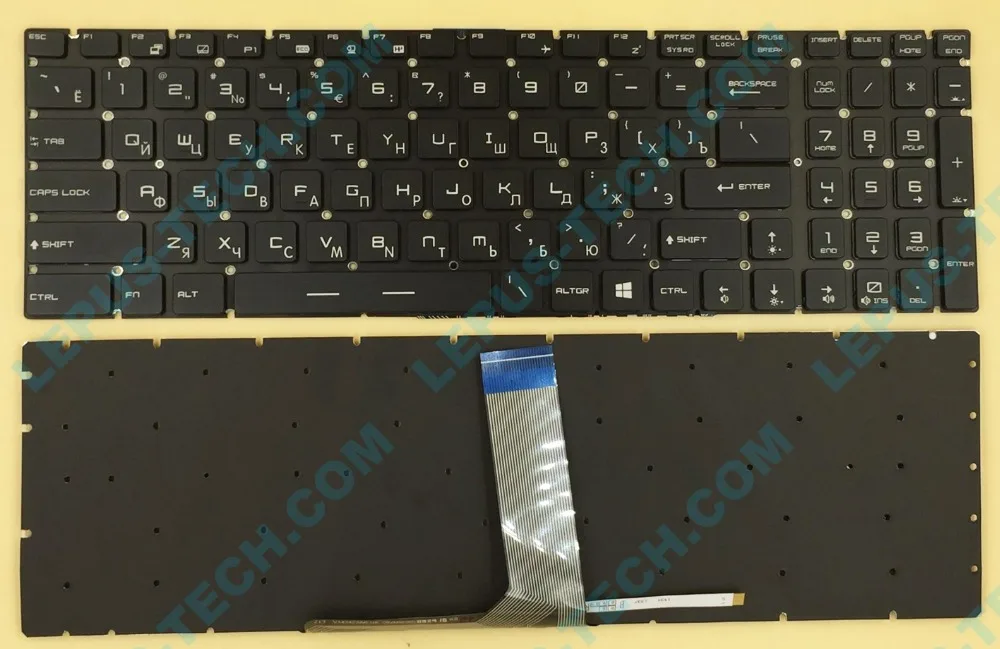 

Russian Backlit Keyboard for MSI GT62 GT72 GE62 GE72 GS60 GS70 GL62 GL72 GP62 GP72 CX62 GS63VR GS73VR GT72VR GT83VR GE62V RU