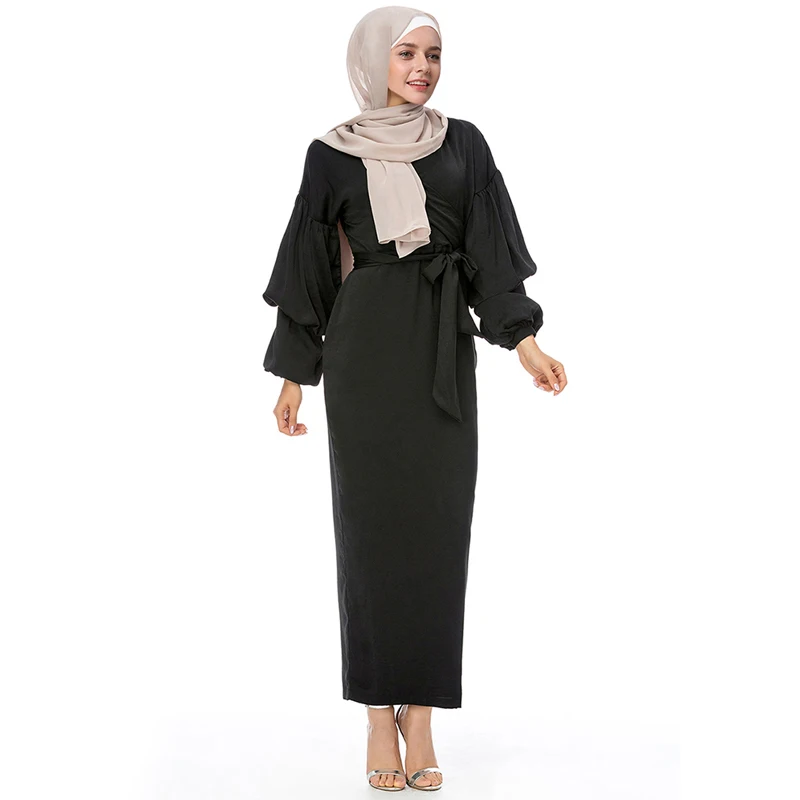 Vestidos кафтан арабский абайя Дубай ислам Турция длинный мусульманский хиджаб платье ОАЭ Абая для женщин турецкая исламская одежда халат Femme