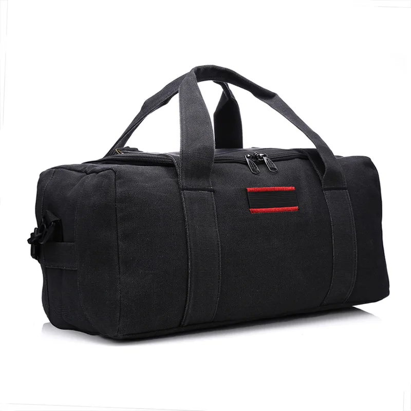 Amorvivi, дорожные сумки, большая вместительность, Холщовая Сумка для переноски, дорожная сумка для багажа, сумка для мужчин и женщин, дорожная сумка - Цвет: Black(S)