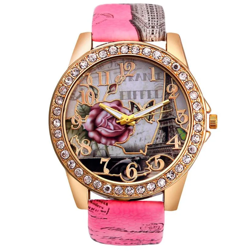 

Rigardu Ladies Wrist Watch watches woman clock leather mechanical watches military fashion watch 2018 bayan kol saati siyah 2#