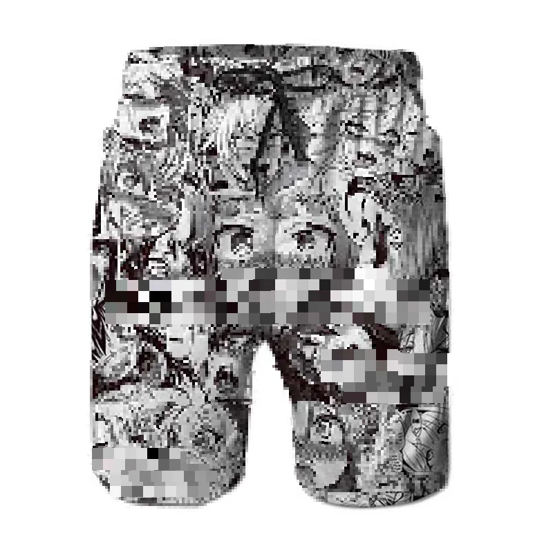 Шорты с принтом, мужские летние пляжные шорты с рисунком аниме для девочек, индивидуальная Спортивная одежда для мальчиков, пляжные шорты, Прямая поставка - Цвет: FFDS10002