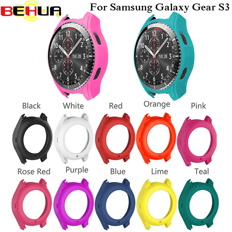 Силиконовый защитный чехол для умных часов на резиновый ремешок Samsung Galaxy Gear S3