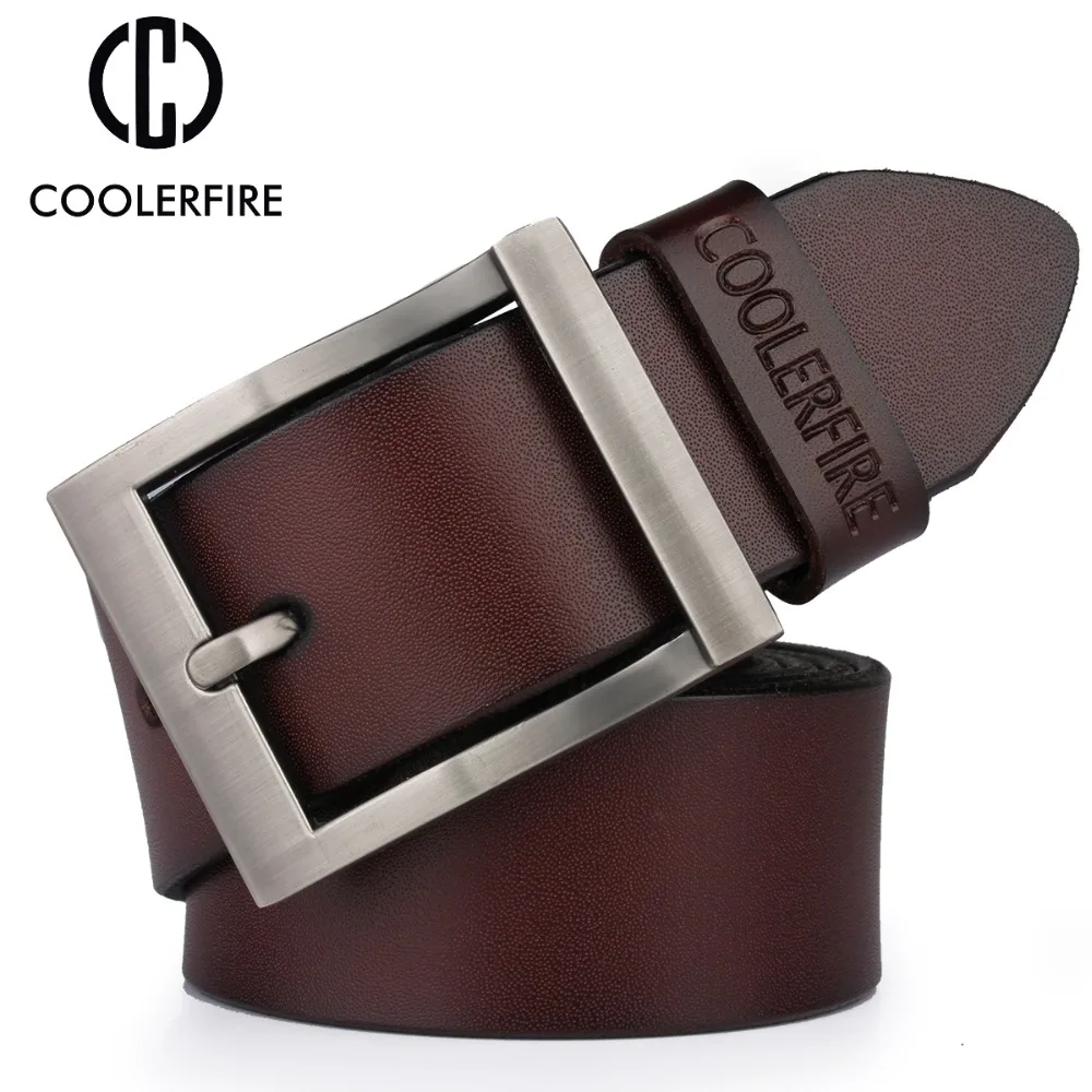 

100% cowhide genuine leather belts for men cowboy Luxury strap brand male vintage fancy jeans designer belt men high quality
