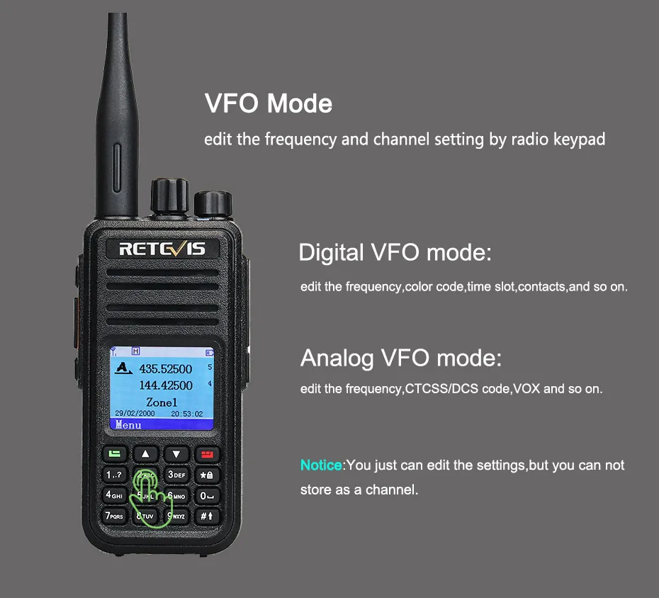 Retevis RT3S рация Двухдиапазонная DMR радио UHF VHF радио gps DCDM TDMA Ham радио Staion Dual Time slot