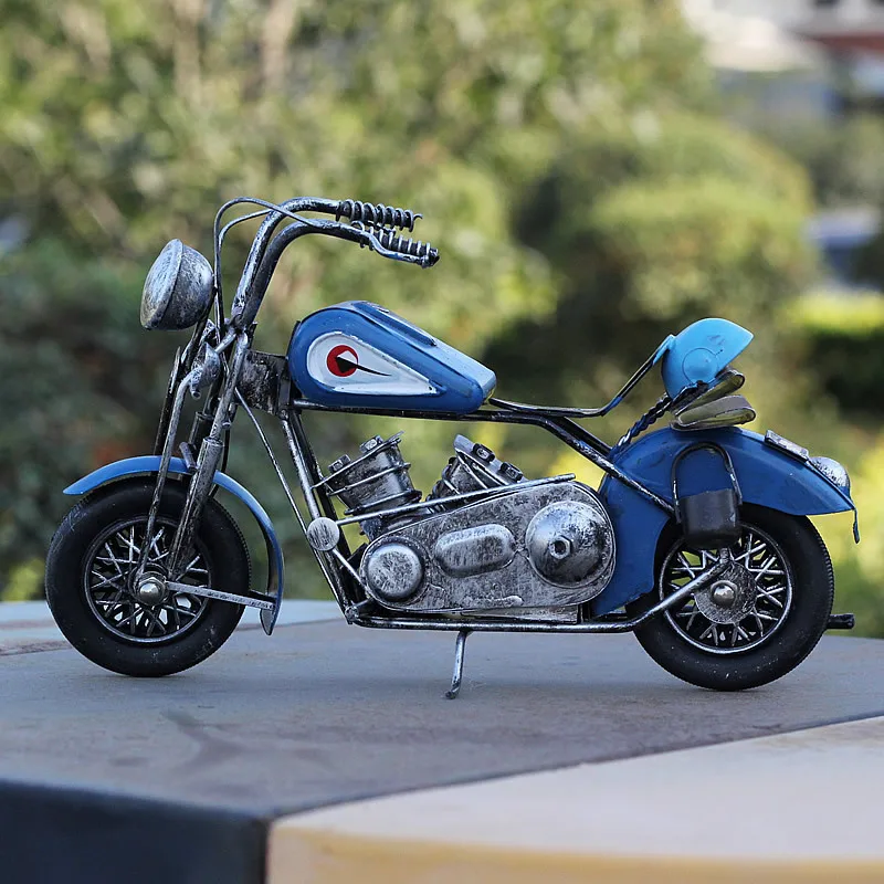 Buy Wrought Iron Motorcycle Model Antique Imitation