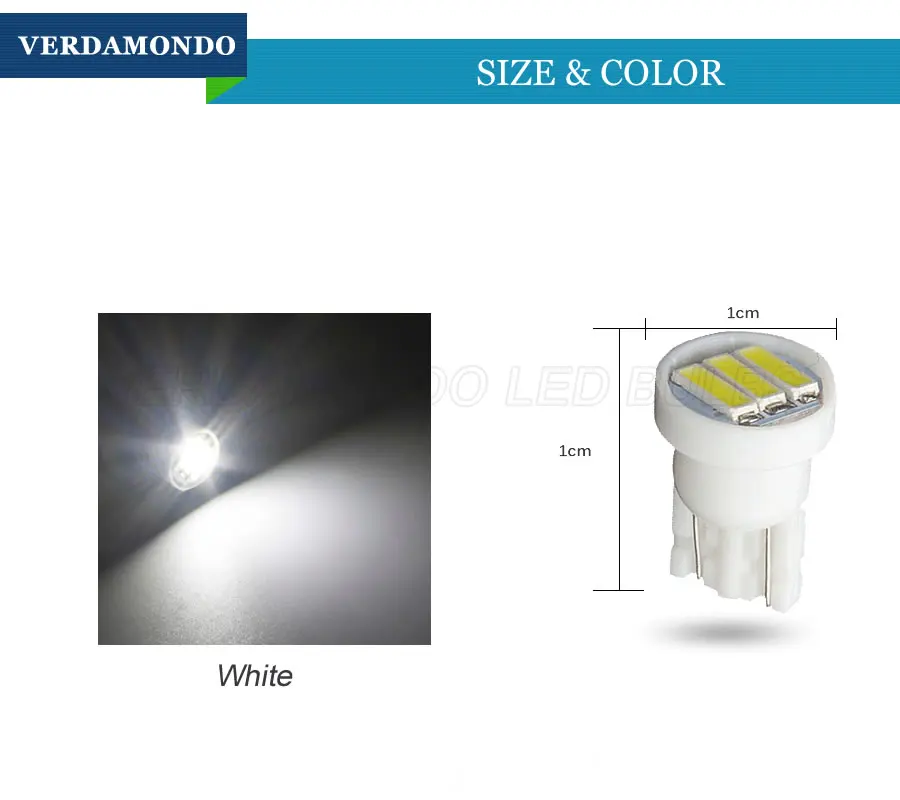 10xT10 W5W 3 шт 7020 SMD светодиодный Авто резервные лампы белый светильник DC 12V лампа для