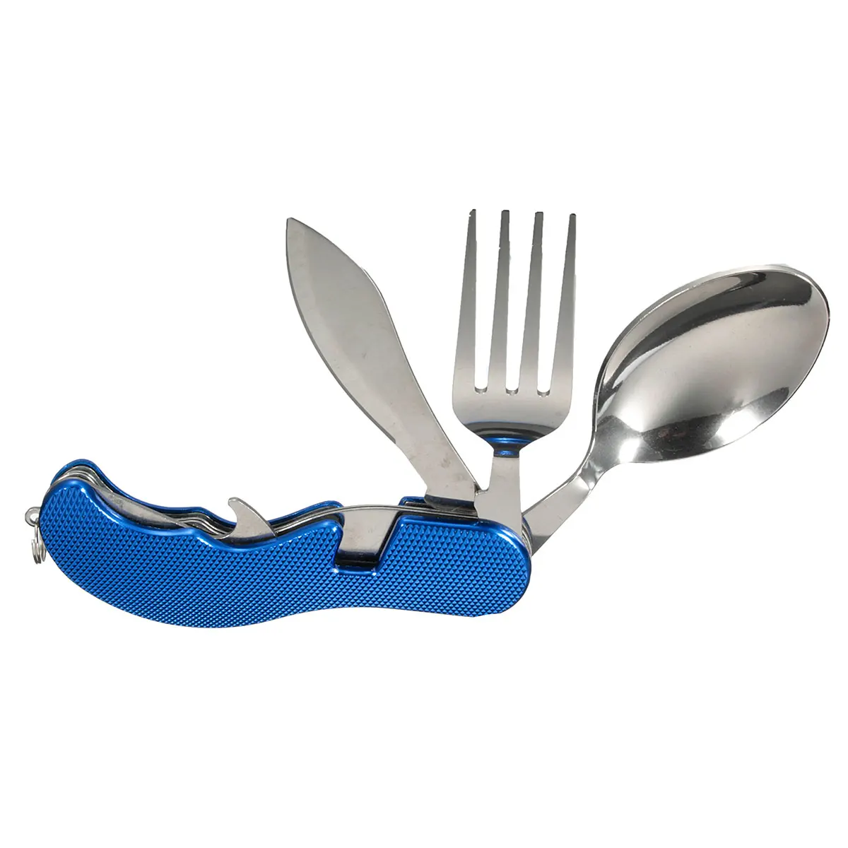 

3 in1 Multi-Function Tool Foldable Fork Spoon Knife Set Stainless Steel Camping Travel Picnic Cutlery Portable Outdoor Tableware