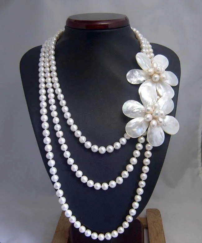 2017 Kettingen Parel Sieraden Statement Ketting Layer Natuurlijke Zoetwater Bloemblaadjes Winter Lange Collares Collier Maxi 2017 Kettingen Parel Sieraden Statement Ketting Layer Natuurlijke Zoetwater Bloemblaadjes Winter Lange Collares Collier Maxi