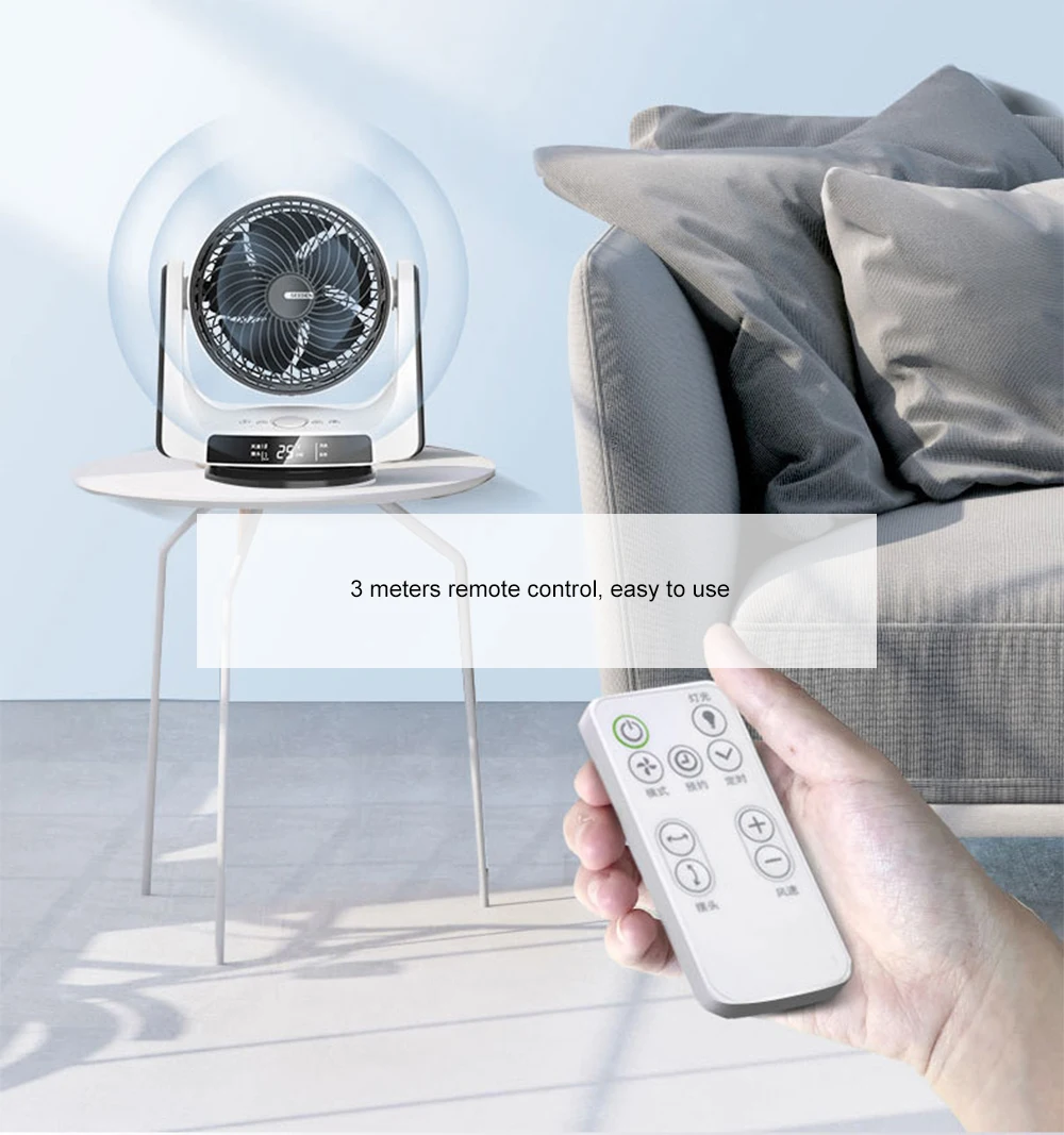 28 Вт SEEDEN состояние вентилятор умный пульт дистанционного управления дома рабочего качающейся головкой вентилятор температура дисплея LCD низкий уровень шума дизайн