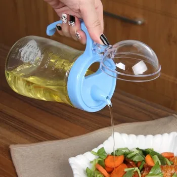 

The kitchen multifunctional oil bottle with cover glass pot health free shipping