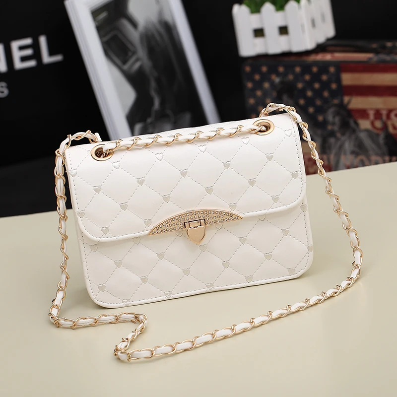

Cheap women message crossbody bags female black diamonds designer handbags brand shop online pu leather women bags DF489