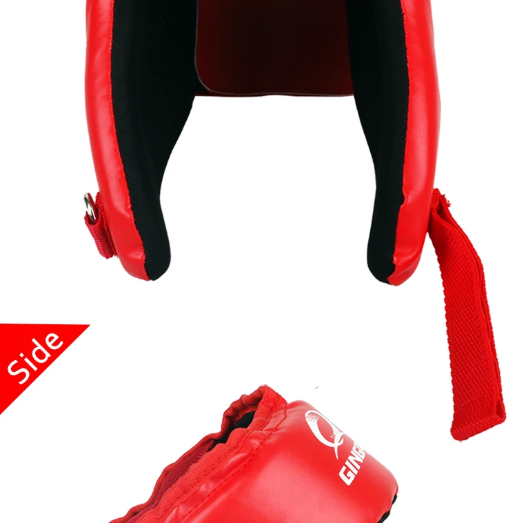 Красный черный шлем ММА для взрослых мужчин и женщин, боевой Муай Тай кикбоксинг, тренировочные шлемы, защитные головные уборы, Санда, защита для головы