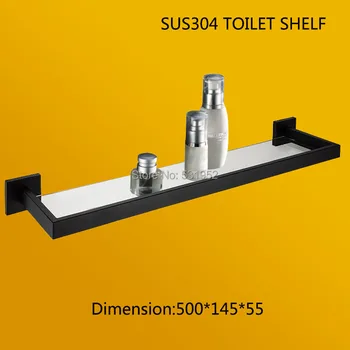 새로운 디자인 블랙 유리 욕실 선반 2017 스테인레스 스틸 화장실 선반 욕실 주방 욕실 선반, 쉬운 설치, 304