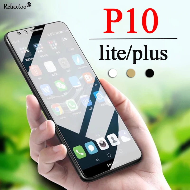 

Full cover for huawei p10lite protective glass on the for huawei p10 lite plus p 10 p10plus screen protector tempered glas fiim