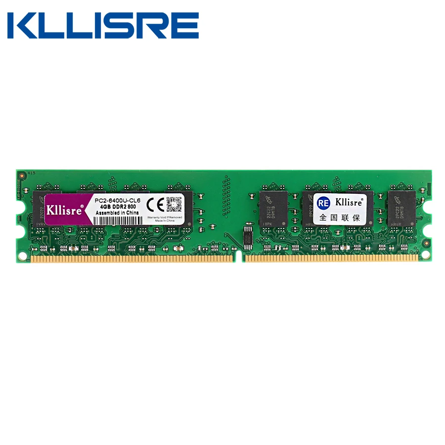 Оперативная память Kllisre ddr2 4 Гб 800 МГц 240 контактов без коррекции ошибок 1 5 в