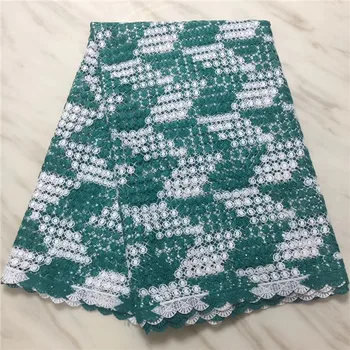 

latest 2018 nigerian french mech lace fabric Embroidered High Quality African Lace Fabric cord Lace Fabric