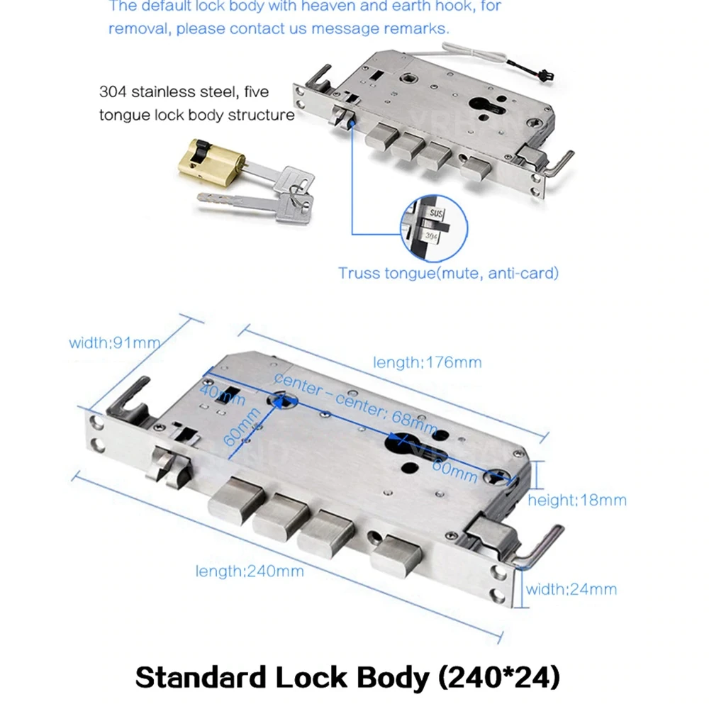 Wifi Fingerprint Bluetooth Smart Door Lock  (6)
