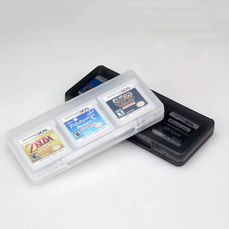 Чехол для хранения игровых карт TOP Clear 6 в 1 коробка картриджей держатель памяти