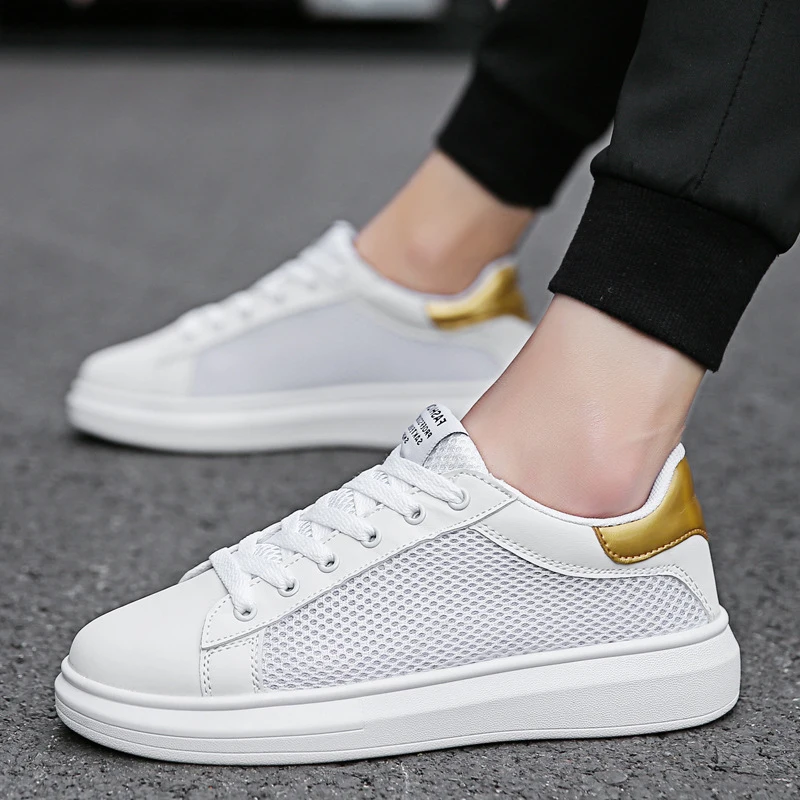 

2019 spring men's shoes couple shoes lightweight white sneakers women breathable non-slip casual shoes adult mens footwear