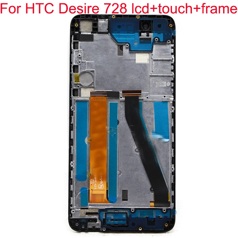 

JPFix For HTC Desire 728 728G 728W LCD Display Touch Screen Digitizer Assembly Replacement With Frame