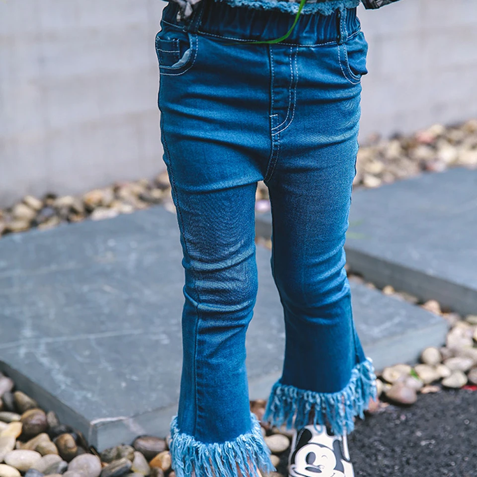 

Girls Jeans Pants Denim Fashion Girls Clothing 2-8 Years Kids Boys Girls Jeans Pants Spring Autumn Classic Pant For Girls