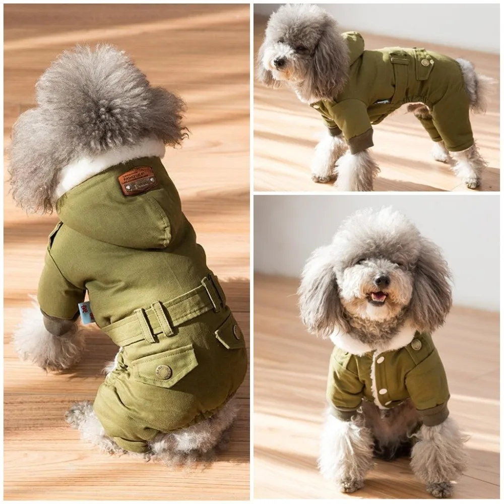 

Thicken Dog Coat Pets Clothing Winter Warm Dog Clothes Jumpsuit Pet Outfit Roupa Cachorro Clothes for Small Dogs XS S M L XL