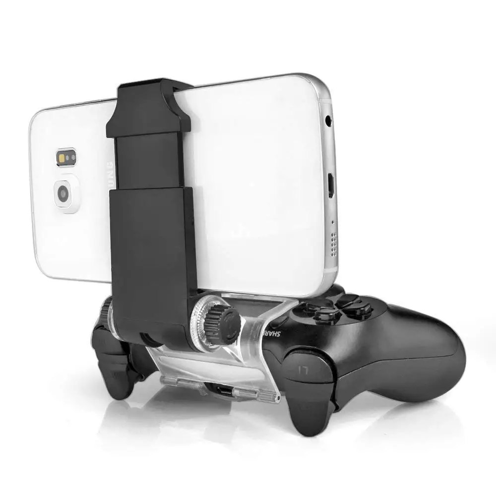 PS4 Slim Pro Controller Clip Bracket 5.7'' and below Smartphone Gaming Holder for PS4 Slim / Pro Wireless Dualshock Controller PS4 Slim Pro Controller Clip Bracket 5.7'' and below Smartphone Gaming Holder for PS4 Slim / Pro Wireless Dualshock Controller