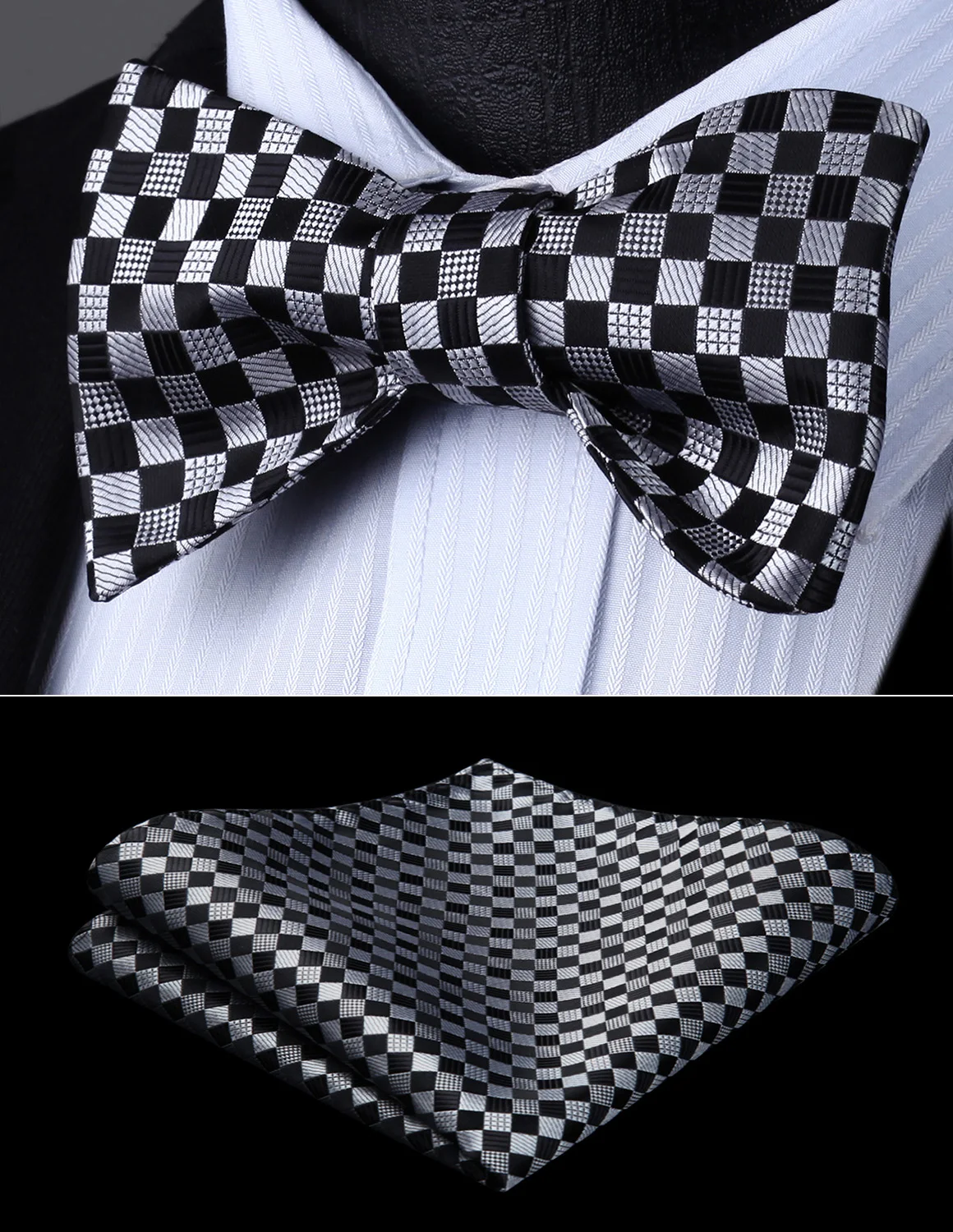 Cotton Sky Blue Plad Handkerchef - The Ben Slver Collecton | Pocket