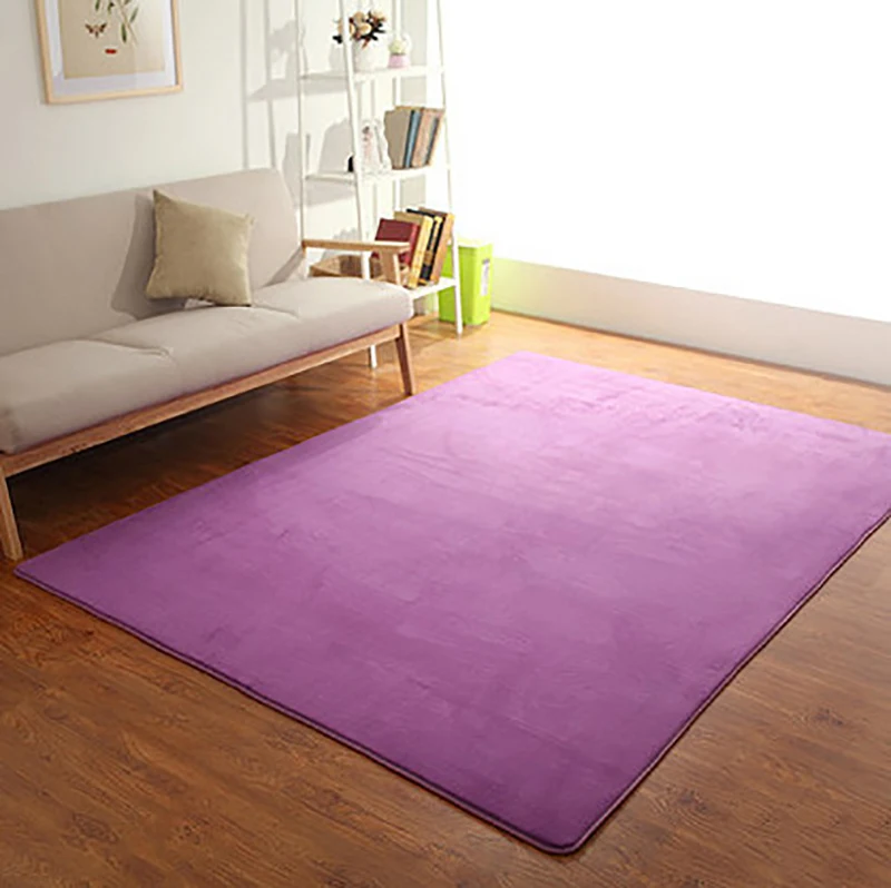 Пена памяти твердый ковер для коврики для гостиной и ковры для детской спальни Противоскользящий губчатый ковер домашние декоративные коврики - Цвет: purple