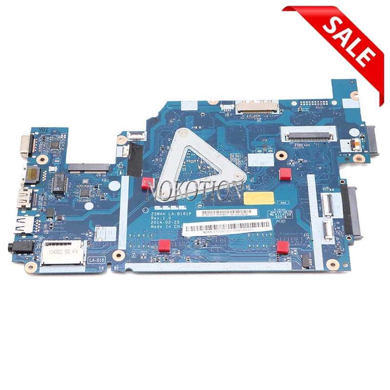 NOKOTION Z5WAH LA B161P материнская плата для acer aspire E5 531 571 Материнская ноутбука NBML811002 NB.