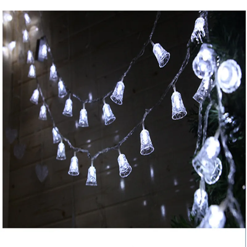 Solar Powered 1.2M 10LED Bell String Light Outdoor Party Garden DecorLights Set string lights outdoor 40JA107