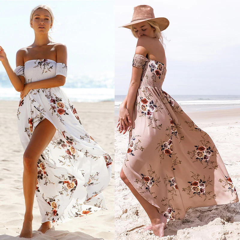 check out speical offer attractive price Hot Summer Floor Length Off Shoulder Floral Dress Causal Beach ... check out speical offer attractive price Hot Summer Floor Length Off Shoulder Floral Dress Causal Beach ...