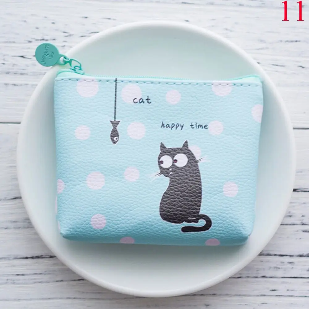 

1PC 2019 Cute Cartoon Style Mini Coin Purse Women's Waterproof Coin Purse Banana Cat Money Bags Change Pouch Wallet 12 Styles