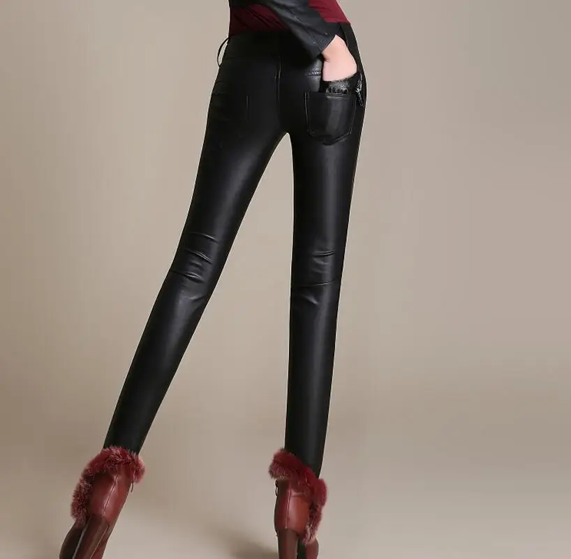 Negro Tamaños Xs Caliente Render Mujer Nueva Engrosamiento Elástico Alta Moda Más Grandes 3xl De Pantalones Cuero Cintura Pequeña 2019 vv5rwZUfcq