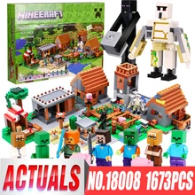 1673 pcs Model building kits lepin 18008 compatível com 21128 do meu mundo Aldeia blocos Educacionais brinquedos hobbies presentes de aniversário