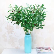 90cm Artificial Plants Olive Tree Branches Leaves With Olive fruits Leaves for Home or Wedding Decoration Accessories 90cm Artificial Plants Olive Tree Branches Leaves With Olive fruits Leaves for Home or Wedding Decoration Accessories