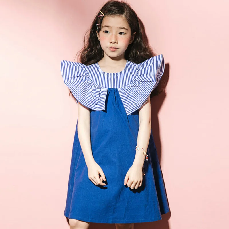 

Kids Dresses for Girls Costume 2019 Brand New Toddler Girls' Dresses Cotton Ruffles Teenage Princess Dress Children Clothes