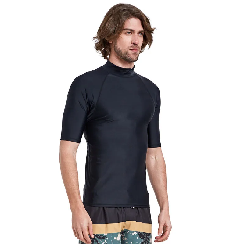 UPF 50+, летний пляжный костюм для дайвинга, для серфинга, Мужская футболка с коротким рукавом, для плавания, серфинга, гидрокостюм, защита от солнца, УФ