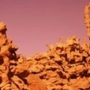 Low angle view of rock formations  The Teapot  Fantasy Canyon  Uintah County  Utah  USA Poster Print (36 x 12)