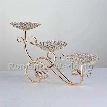 

Free shipment 10PCS/lots crystal metal flower vase candle holder centerpiece for Wedding decorations event party decorations