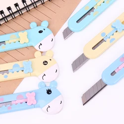 Coupeur de papier, Mini girafe, couteau utilitaire Portable, mignon coupe papier lame de rasoir, papeterie de bureau Escolar Papelaria 1 pièce 
