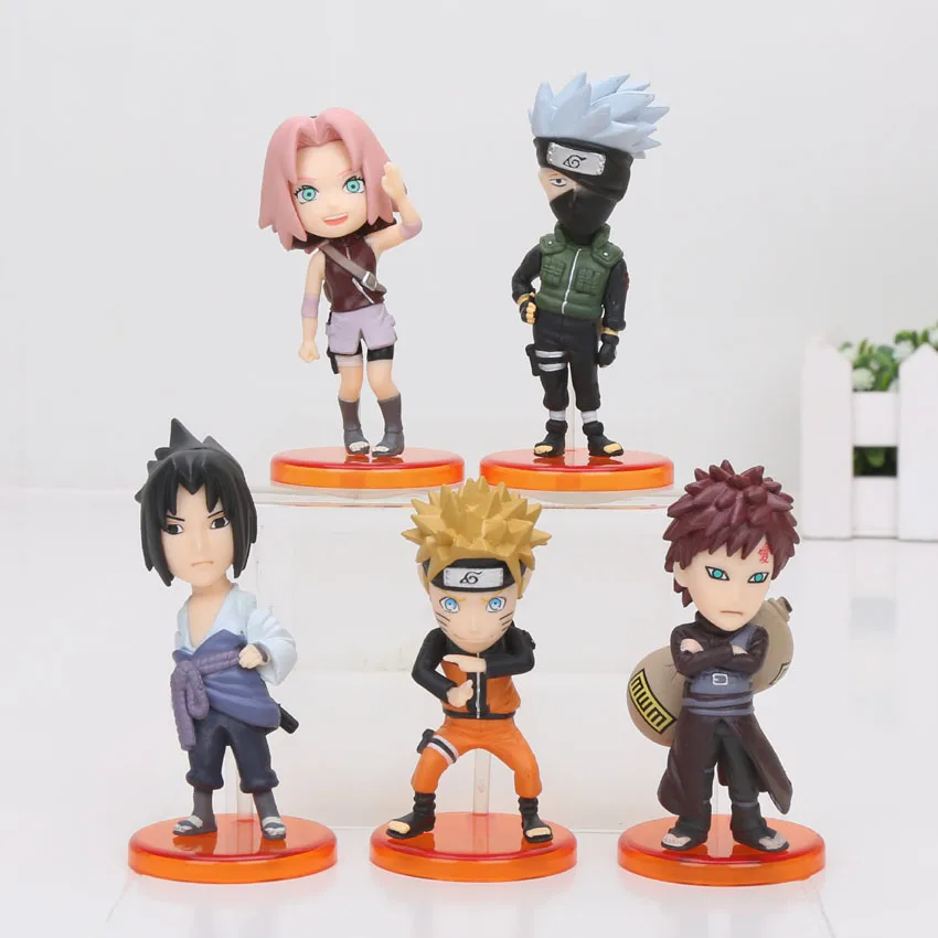 5pcs/lot Naruto Action Figure Toys Naruto kakashi Uchiha ...