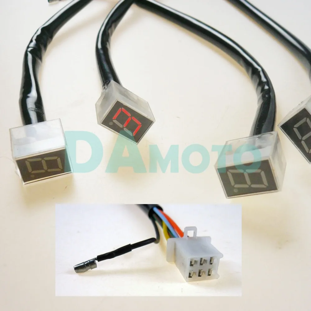 

Universal Digital LED Gear Shift Lever Display Indicator 0 - 5 Motorcycle Sensor